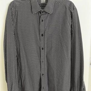 J. Crew Black and White Patterned Shirt